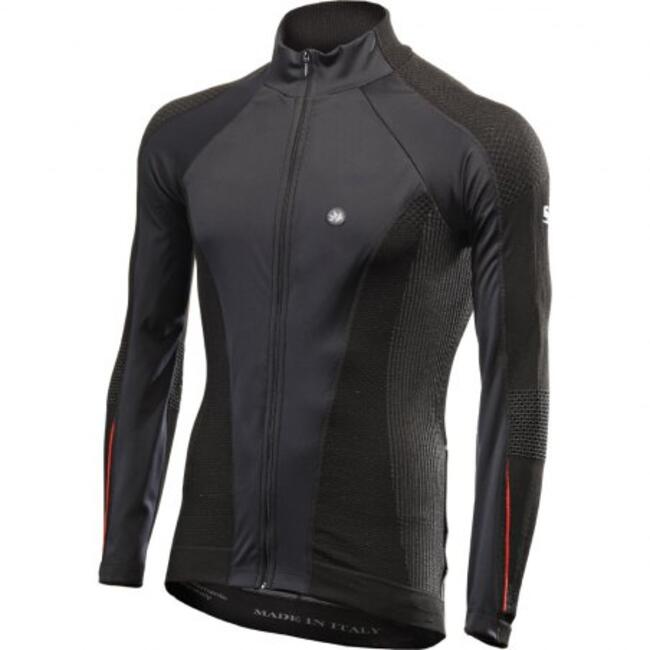 Six2 Maglia Termica Moto Black/red Unisex